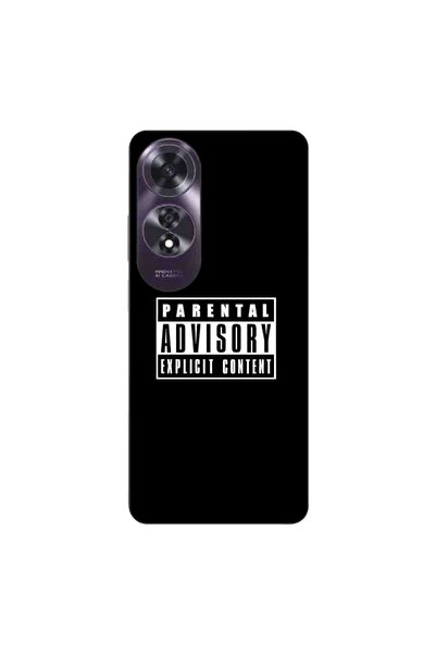 OEM Калъф, съвместим с Oppo A60 4G, от силиконов гел TPU, с надпис  "Предупре...