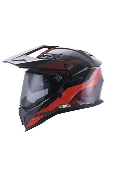 Sway SW X65 BLOCK RED ADVENTURE KASK XXL