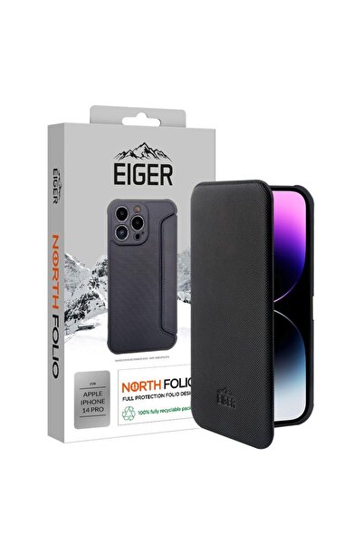 EIGER Husa North Folio Case iPhone 14 Pro Negru