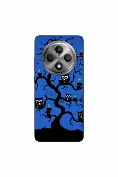 OEM Husa compatibila cu Oppo Reno12 FS Silicon Gel Tpu Model Halloween Tree Owls