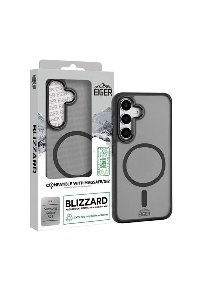 EIGER Husa Blizzard Magsafe GRS Samsung Galaxy S25 Negru