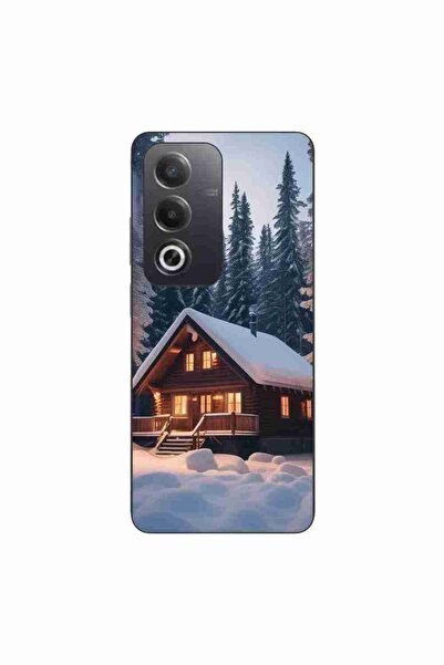 OEM Husa compatibila cu Oppo A80 Silicon Gel Tpu Model Peisaj Iarna Cabana