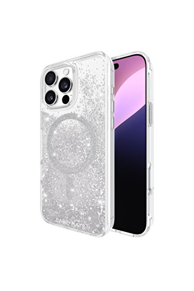 Case-Mate Waterfall MagSafe - Husă iPhone 16 Pro Max (Argintiu)