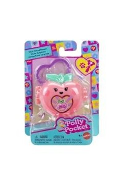 Mattel Games Polly Pocket Prietenă Fructată Piersică cu Deschidere