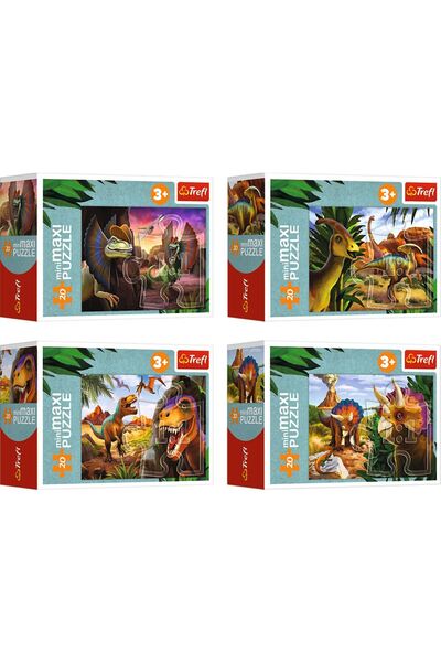 Trefl Puzzle 20 miniMaxi Descoperă lumea dinozaurilor 4
