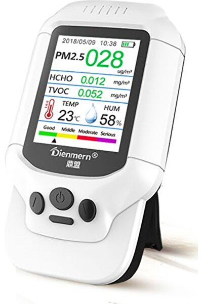 Dienmern Senzor laser de smog 8 în 1, monitor de smog Pm 10 2.5 1.0