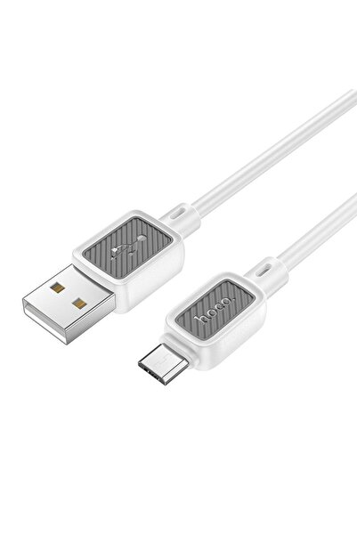 hoco. Cablu USB Hoco USB-A - microUSB 1 m Alb