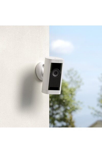 Ring Cameră Stick Up Cam Pro pentru exterior/interior, albă