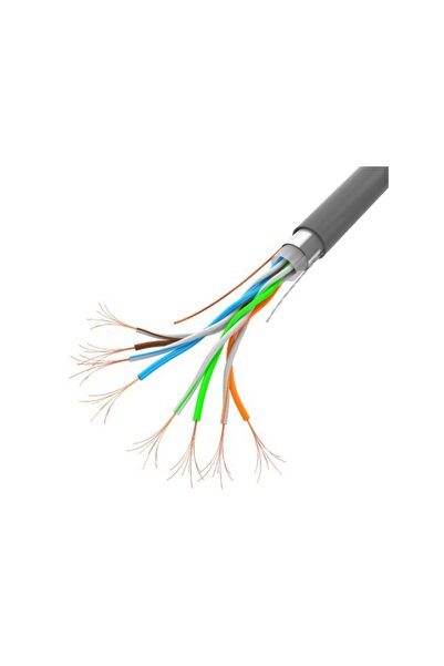 Lanberg Cablu LAN FTP 100Mbps 100m CCA Gri