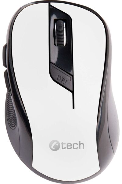 C-TECH my≈ °   WLM-02, negru-alb ° , fără fir√ ° tov√ ° 1600DPI, 6 taste, rec...