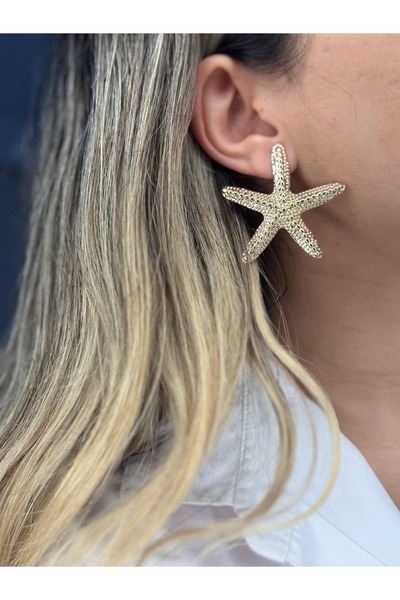 LEROSY CO. Special Series Starfish Gold Earrings