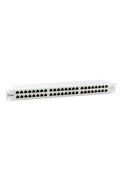 EQUIP 19" Patchpanel 48xRJ45 Cat6a FTP 1U 500MHz RAL7035