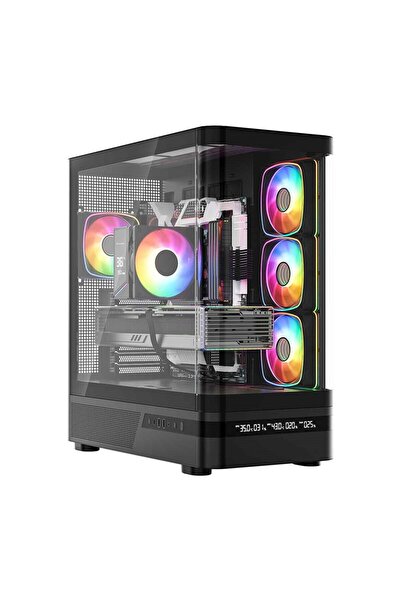 Modecom Carcasă VOLCANO AQ 200 ARGB MIDI Negru