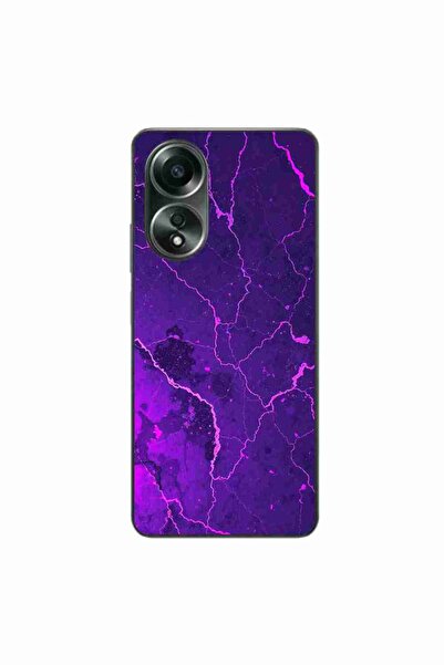 OEM Husa compatibila cu Oppo A58 4G Silicon Gel Tpu Model Ultraviolet Marble ...
