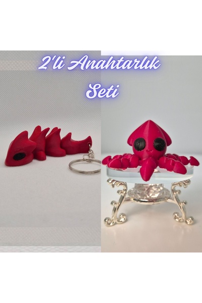3DAtölyeMaker Fire Department Red Flexible Dragon and Fire Department Red Squ...