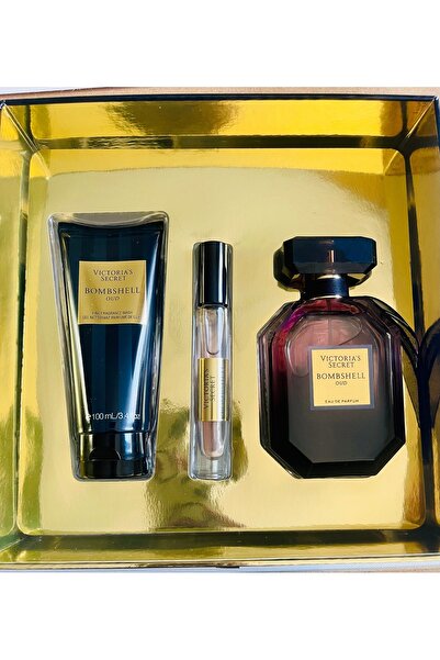 victoria's Bombshell Oud Perfume Gift Set - 3 Pcs