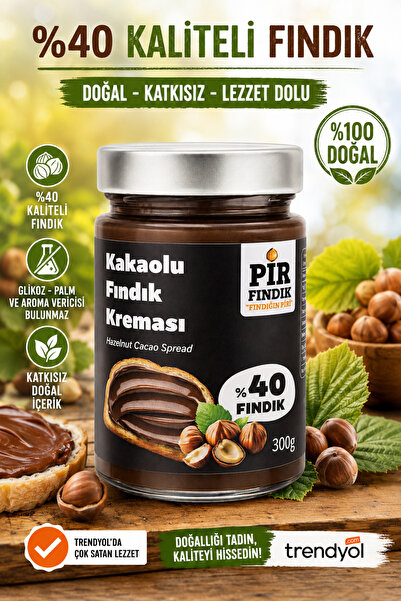 pir fındık fındığın piri Pir Fındık Kakaolu Fındık Kreması %40 Fındık İçerikl...