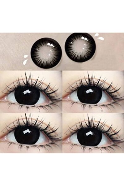 EYESSTORE HİPERSİZE BLACK DOĞAL GÜRÜNÜM SİYAH GÖZ LENSİ 1 yıllıktır
