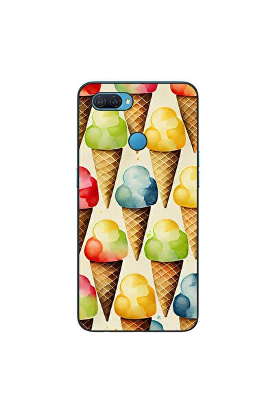 OEM Калъф за Oppo A12 от силиконов гел TPU с десен на сладолед