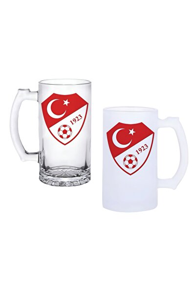 Ghostbastır Turkish National Team Beer Glass with Handle, Available in Froste...