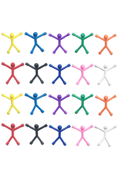 Choice1 20pcs 10/20Pcs Mini Man Magnetic Toy Q Man Magnet Cute Magnets Toy fo...