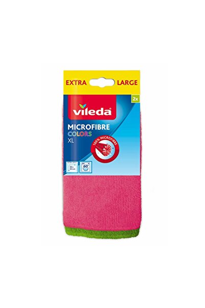 Vileda Set 2 x 2 Laveta Microfibra Colours XL,
