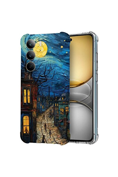 bestcase ¬Æ Husa pentru Realme 14x 5G, Anti Shock 1.5MM, Van Gogh City Life, ...