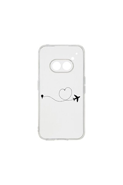 bestcase Прозрачен силиконов калъф 2ММ, съвместим с Nothing Phone 2a, Love To...