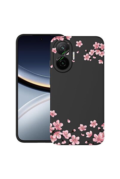 bestcase Θήκη για Poco F7 με παστέλ χρώματα - σχέδιο λουλουδιών, TPU Ματ Εξαι...