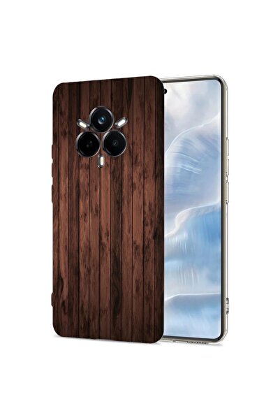 bestcase Калъф за Realme 14 Pro 5G, BestCase™ Прозрачен силиконов 2ММ, Дърво ...