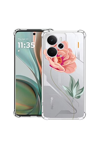 bestcase Αντικραδασμική Θήκη Συμβατή με Poco M7 Pro 5G, με Σχέδιο Τριαντάφυλλ...