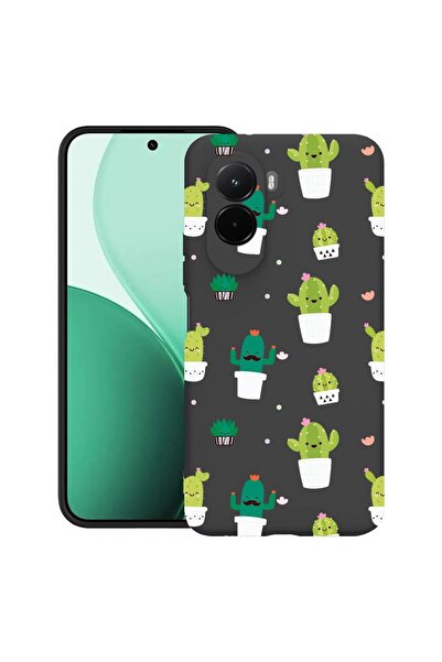 bestcase ¬Æ Husa TPU Ultra Slim Compatibil cu Poco M7, cu Design Happy Cactus...
