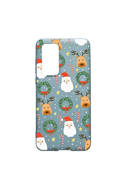 bestcase Husa Huawei P40, Happy, rezistenta la uzura, anti-alunecare, din sil...