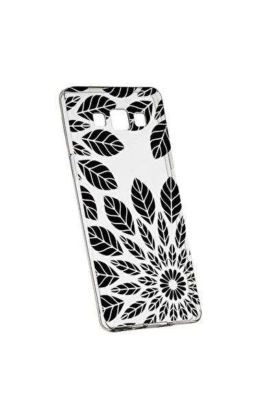 bestcase Husa Silicon, Transparent, Slim, Black Flower, Huawei MATE 10