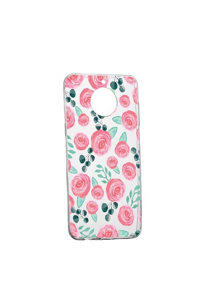 bestcase Husa Silicon Compatibila Cu Nokia C30, Rose Pattern, rezistenta la u...