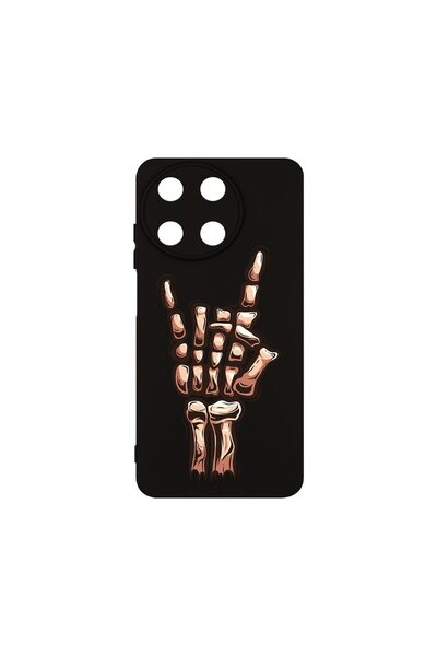 bestcase Θήκη Σιλικόνης Premium, Συμβατή με Realme 11 4G, Σχέδιο Χέρι Σκελετο...