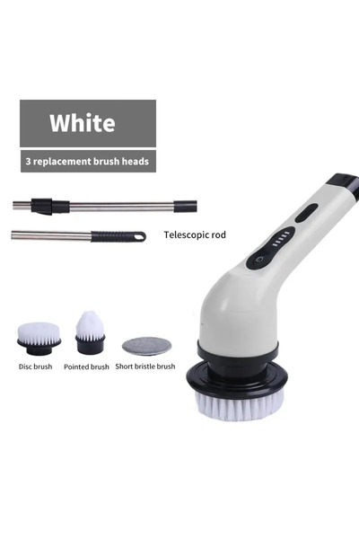 Choice3 200588-white3 Wireless Electric Cleaning Brush Bathroom Window Kitche...
