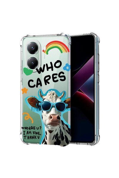 bestcase ¬Æ Husa compatibila Poco X7 Pro 5G, Anti Shock 1.5MM, Cool Cow - Who...