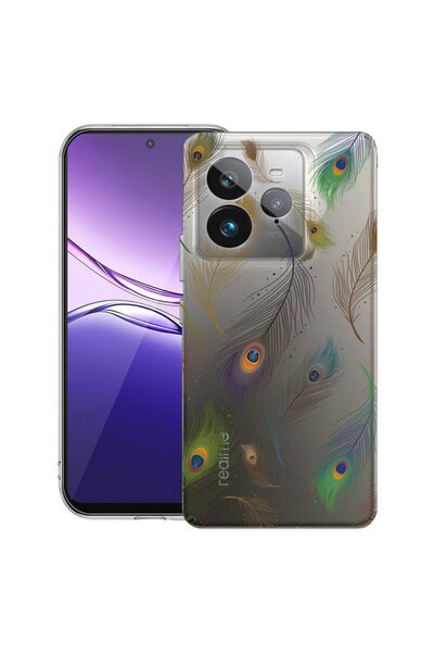 bestcase Husă pentru Realme GT 7 Pro cu design floral, din silicon transparen...