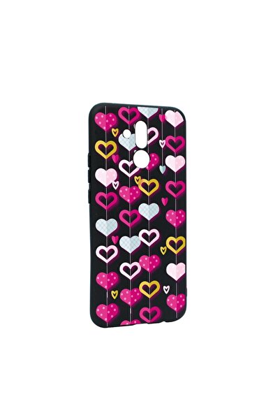 bestcase Θήκη σιλικόνης συμβατή με Huawei Mate 20 Lite, Χαριτωμένα Καρδιές, α...