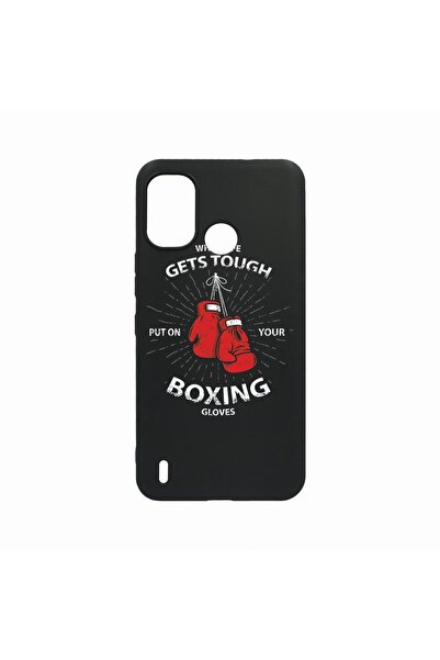 bestcase Калъф, съвместим с Nokia C31, Бокс, Устойчив на износване, Серия Чер...