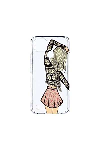 bestcase Husa BestCase¬Æ Clear Silicon 2MM, Compatibila Cu Realme C21, Girl F...