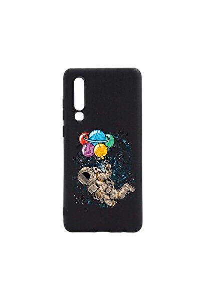 bestcase Husa Silicon Compatibila Cu Huawei P30, Happy Astronaut, rezistenta ...