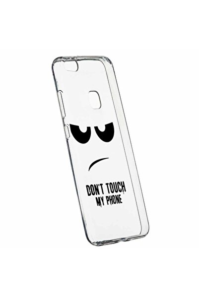 bestcase Husa Silicon, Transparent, Slim, Dont Touch My Phone, Huawei P10 LITE