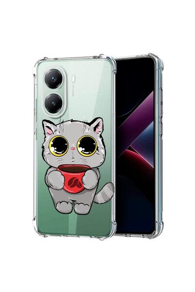 bestcase Съвместим калъф за Poco X7 Pro 5G, Удароустойчив 1.5ММ, Сладка котка...