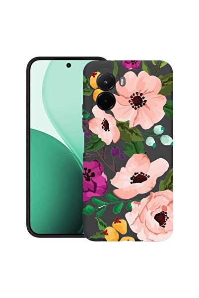 bestcase Υπέρλεπτη Θήκη TPU Συμβατή με Poco M7, με Σχέδιο Παστέλ Λουλουδιών, ...