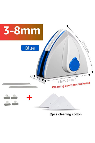 Choice1 3-8mm Double Sided Magnet Windows Cleaner Automatic Drainage Wiper Gl...