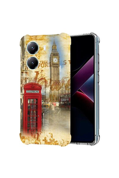 bestcase Съвместим калъф за Poco X7 Pro 5G, Удароустойчив 1.5ММ, Лондон, Защи...