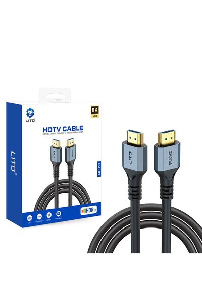 Lito Καλώδιο HDMI σε HDMI 8K@60Hz HDR 1.8μ Μαύρο