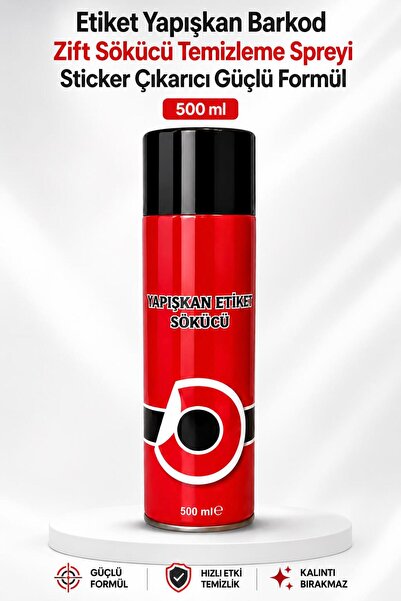 NZB Sticker Etiket Yapışkan Barkod Zift Sökücü Temizleme Spreyi Sticker Çıkar...